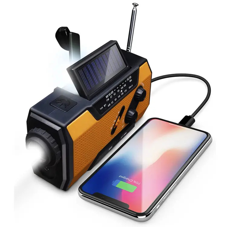 MD-090S Solar Hand Crank Emergency Radio