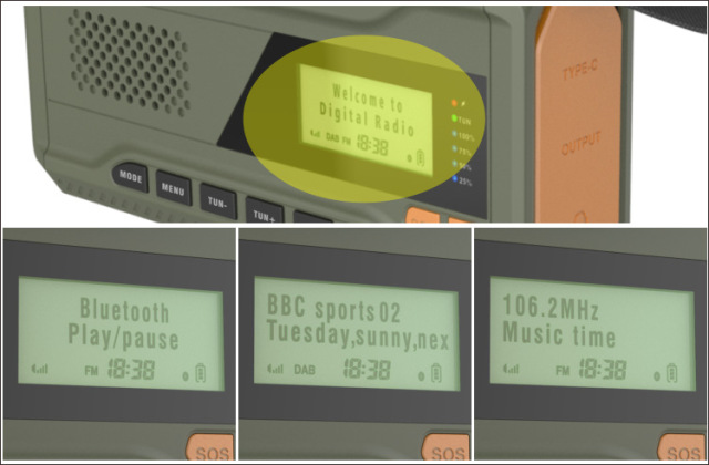 MD-6D 太阳能手摇手电筒