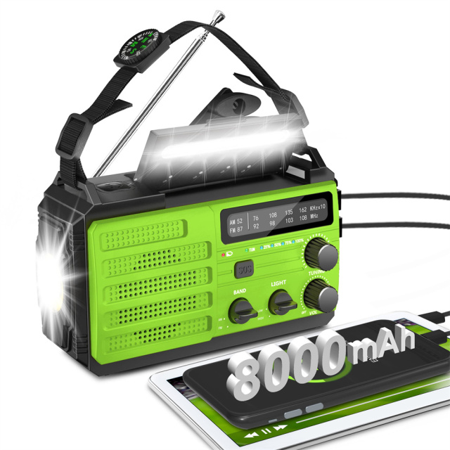 MD-091 Solar Hand Crank Emergency Radio