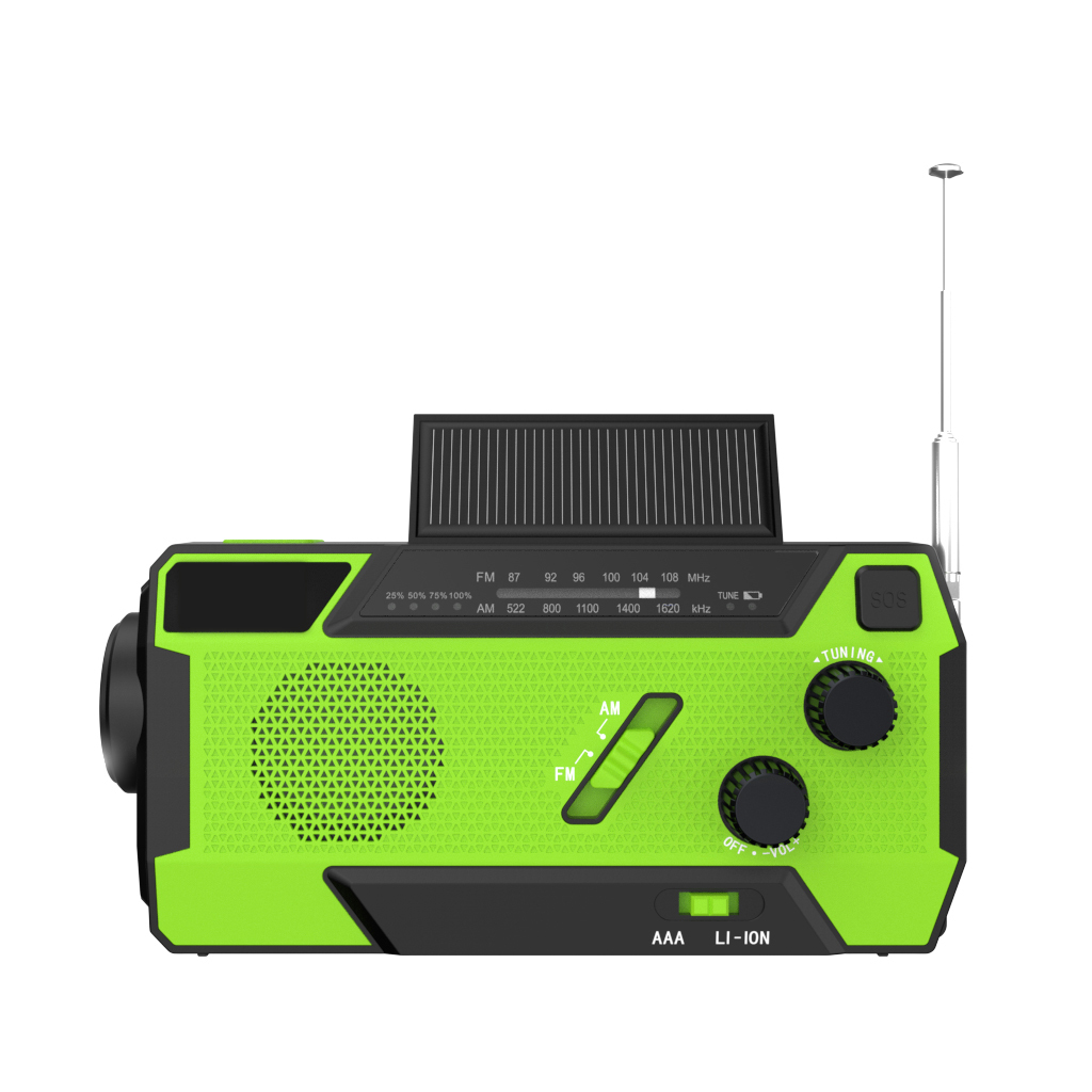 MD-090S Solar Hand Crank Emergency Radio