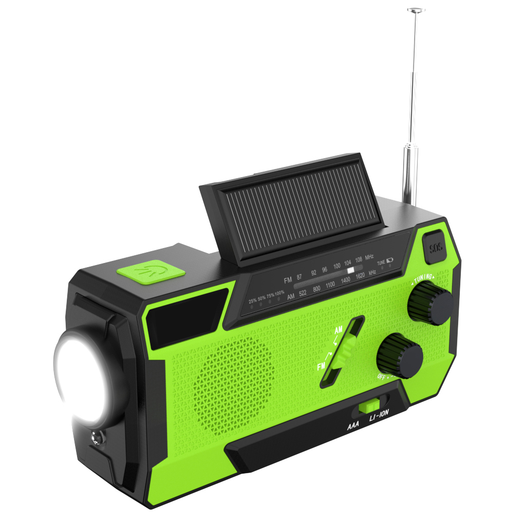 MD-090S Solar Hand Crank Emergency Radio