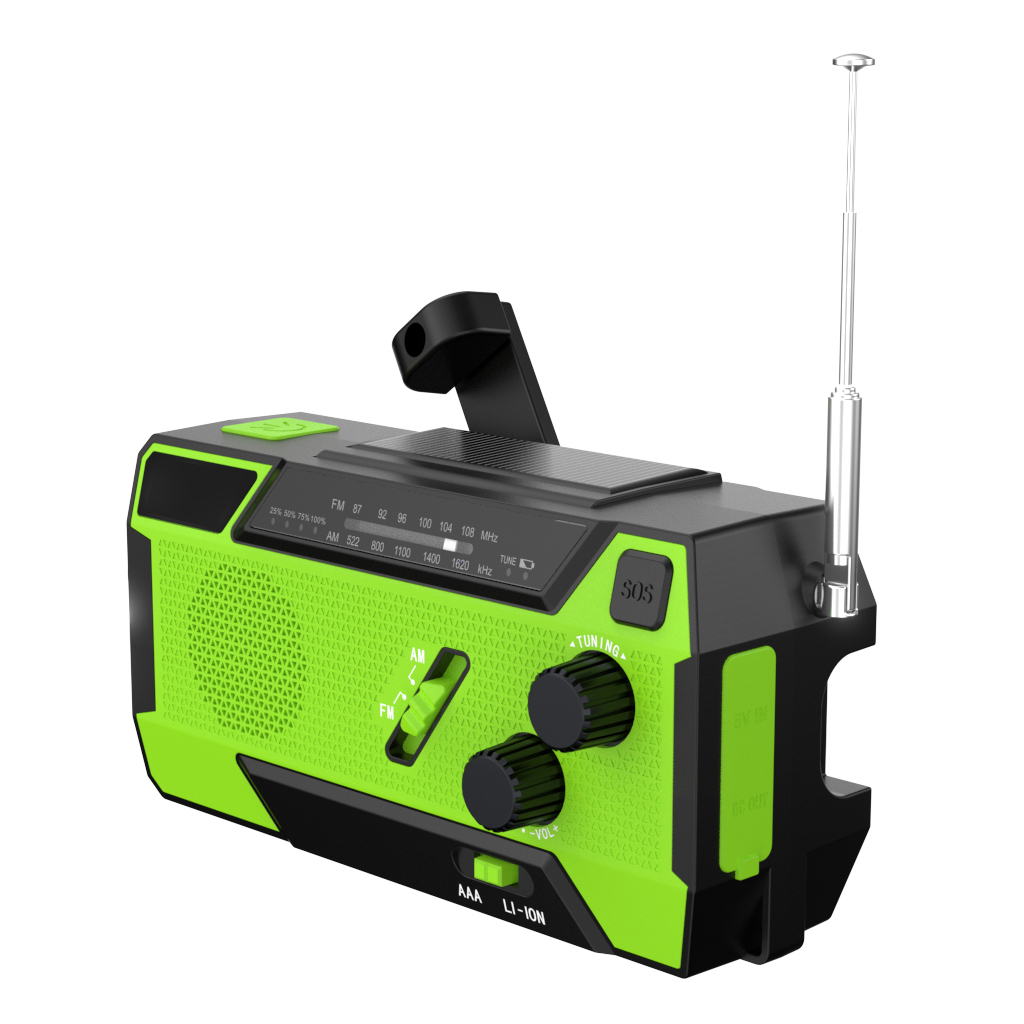 MD-090S Solar Hand Crank Emergency Radio