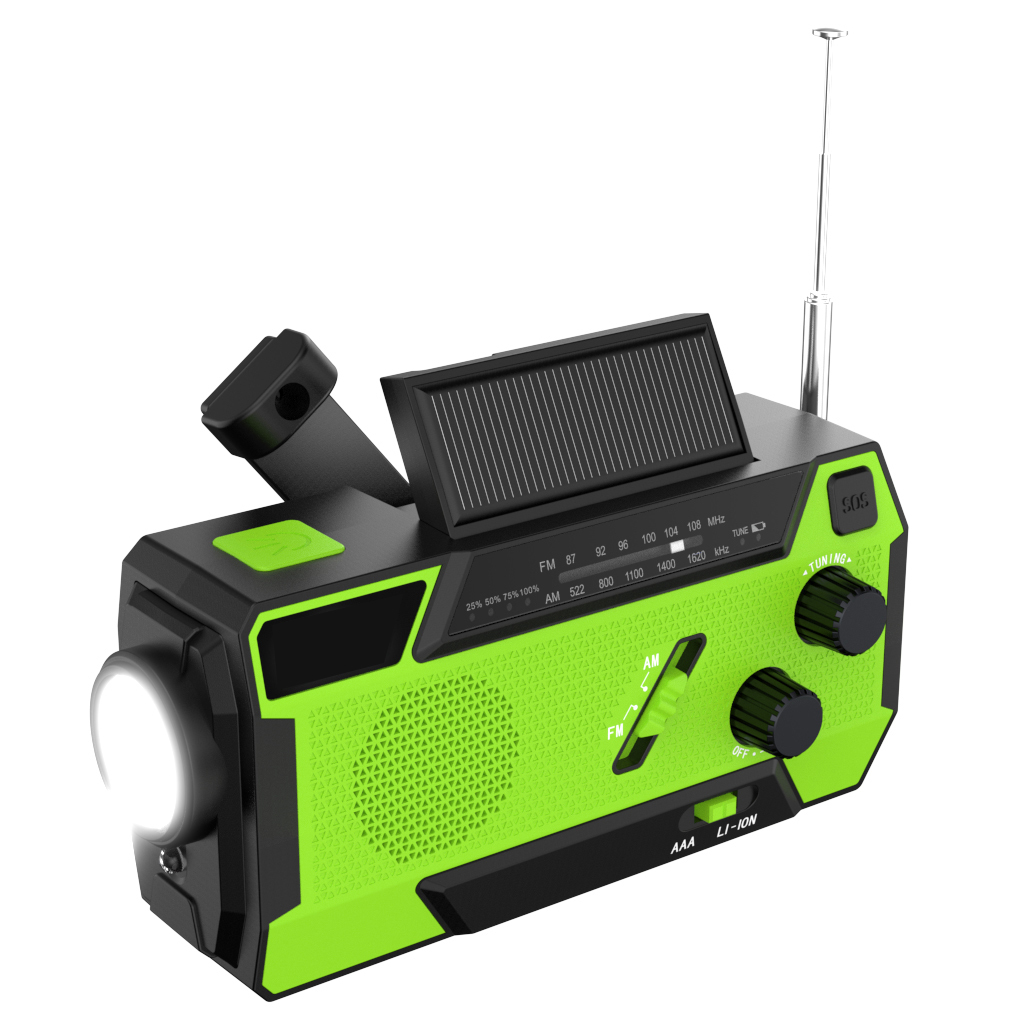 MD-090S Solar Hand Crank Emergency Radio