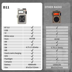 MD-D11 Portable Digital Shortwave Radio