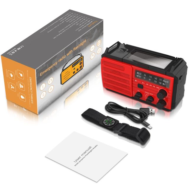 MD-091 Solar Hand Crank Emergency Radio