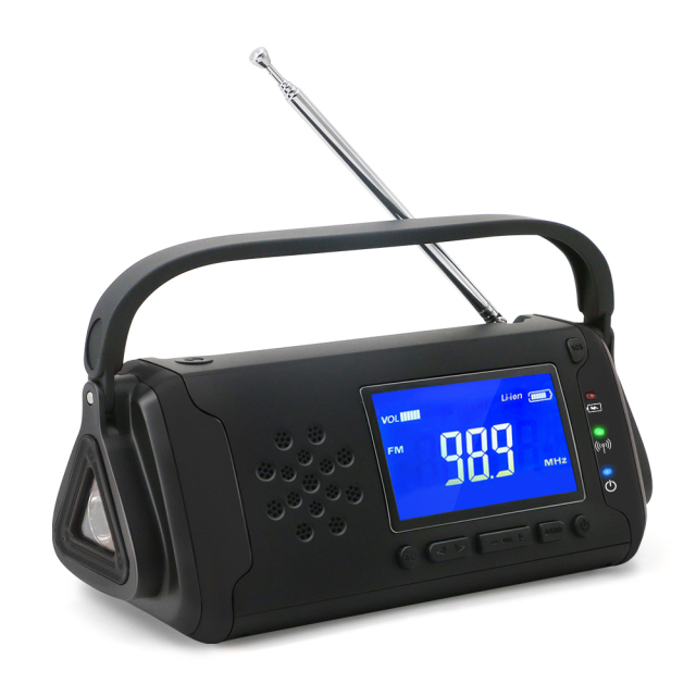 MD-097 Portable Hand Crank Solar Radio