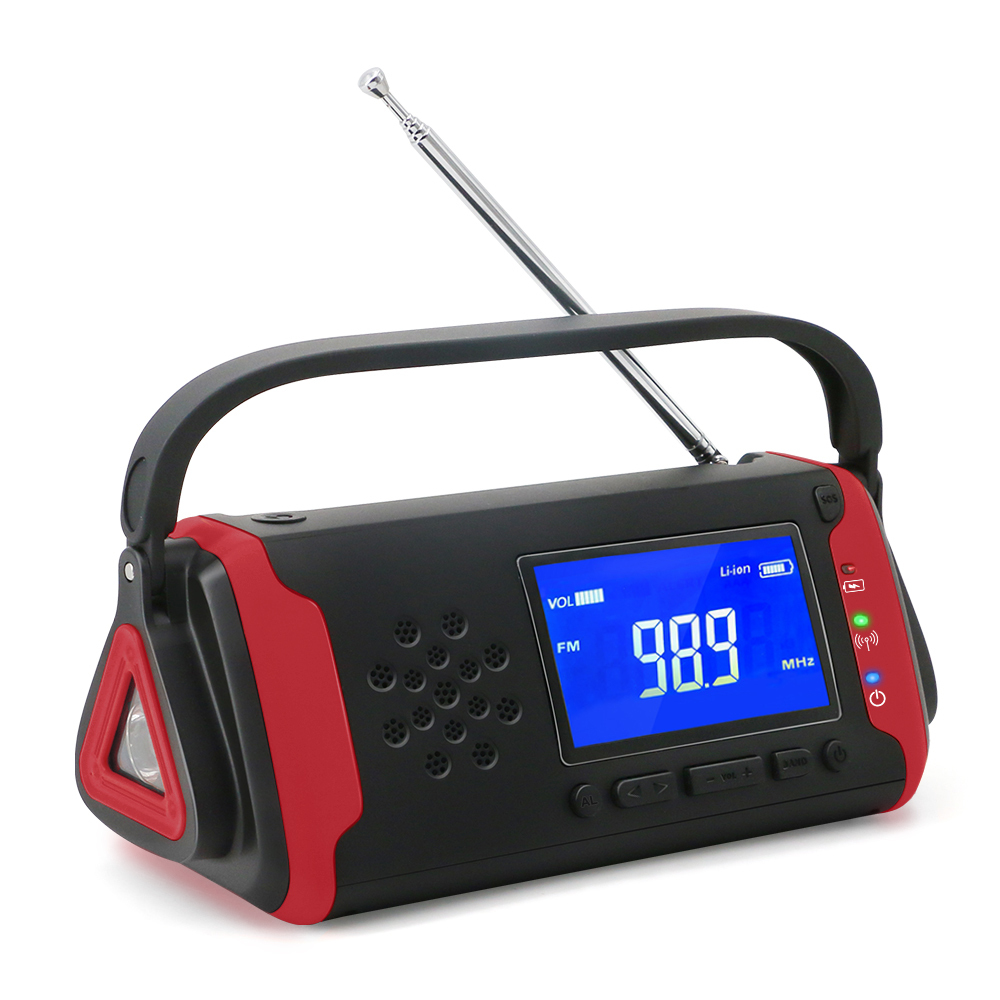 MD-097 Portable Hand Crank Solar Radio