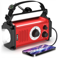MD-107 Portable Hand Crank Solar Radio