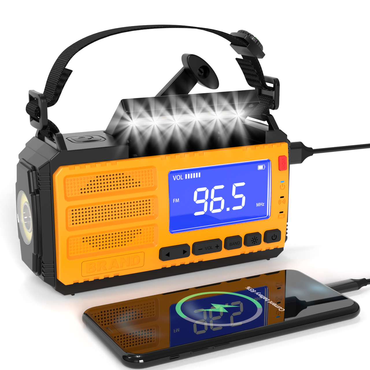 MD-091P Portable Hand Crank Solar Radio