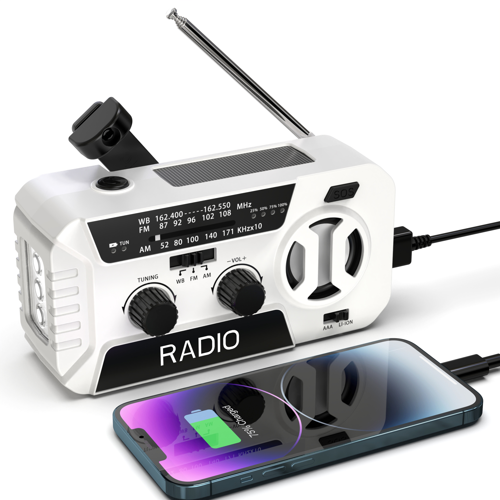 MD-084 Emergency Crank Weather Radio