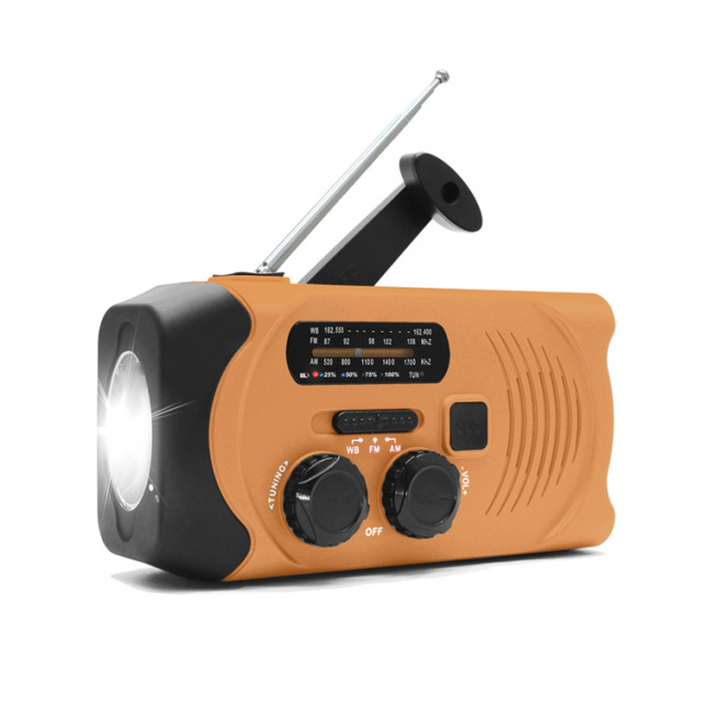 MD-088P Portable Hand Crank Solar Radio