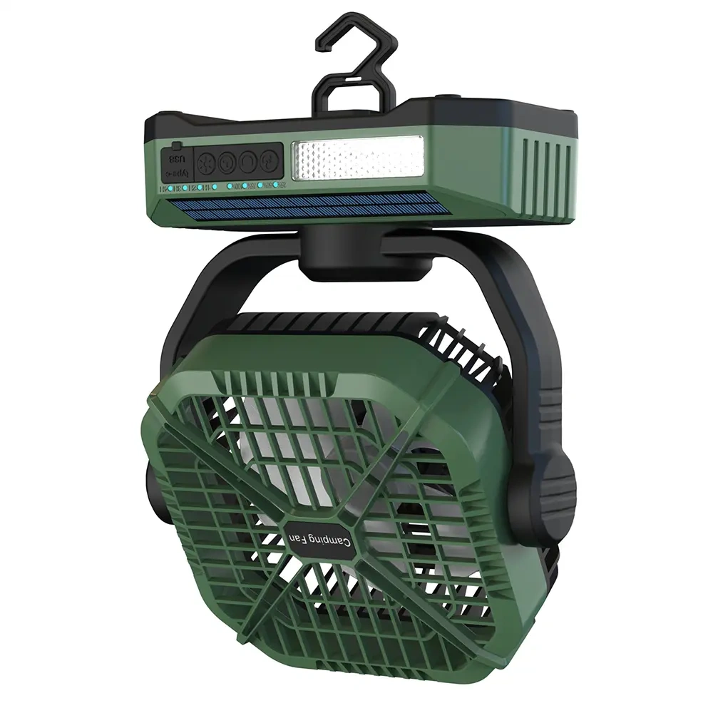 BALACN F910B Multi-Functional Auto Oscillation Camping Solar Fan