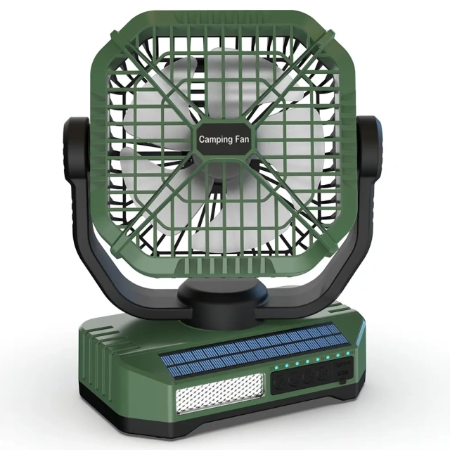BALACN F910B Multi-Functional Auto Oscillation Camping Solar Fan