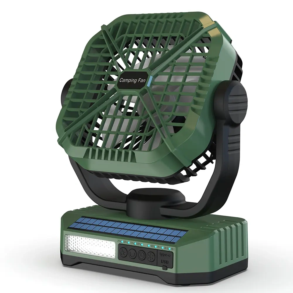 BALACN F910B Multi-Functional Auto Oscillation Camping Solar Fan
