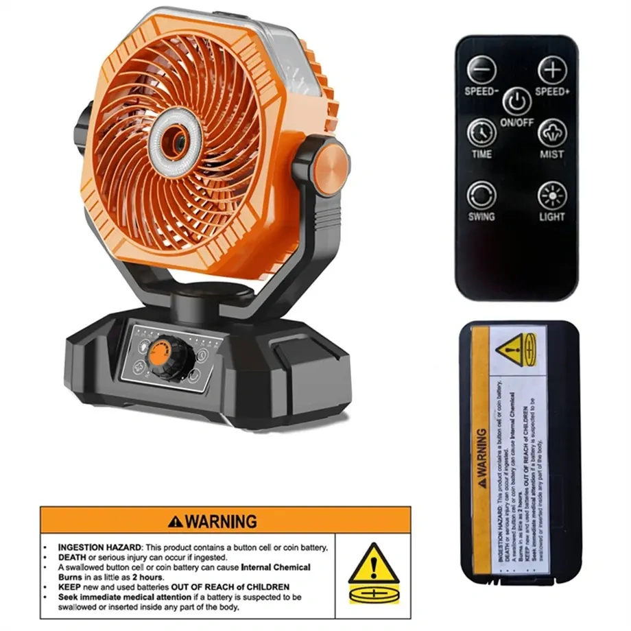 BL-8136W-SX Portable Misting Outdoor Fan