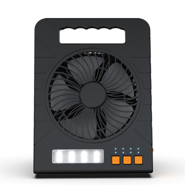 Ventilador de Camping Solar BALACN F907 com Luz LED