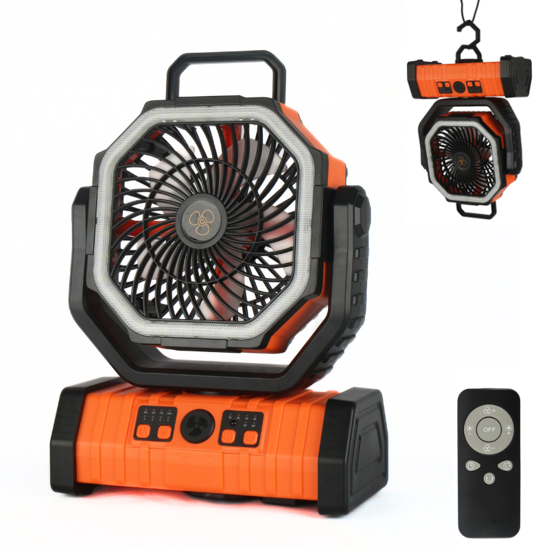 BALACN BL-F6 Camping Fan 20000mAh Battery Powered Fan Rechargeable with LED Lantern Portable Outdoor Tent Fans
