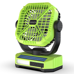 BALACN BL-F910B Solar Electric Fan with Solar Panel Large Capacity Mobile Rechargeable Table Solar Floor Fan