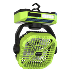 BALACN BL-F910B Solar Electric Fan with Solar Panel Large Capacity Mobile Rechargeable Table Solar Floor Fan