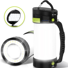 BALACN BL-C800 Portable LED Camping Lantern Rechargeable 4000mAh Battery Powered Lanterns （Green）
