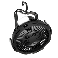 BALACN BL-F901P Portable Rechargeable Outdoor Desk Solar Fan (Black）