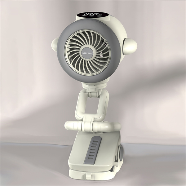 BALACN BL-BF01P Portable Stroller Fan 5000mAh Battery Operated Fan USB Personal Clip on Fan with light Small Portable Table Fan