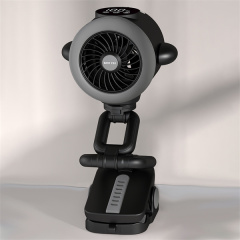BALACN BL-BF01P Portable Stroller Fan 5000mAh Battery Operated Fan USB Personal Clip on Fan with light Small Portable Table Fan