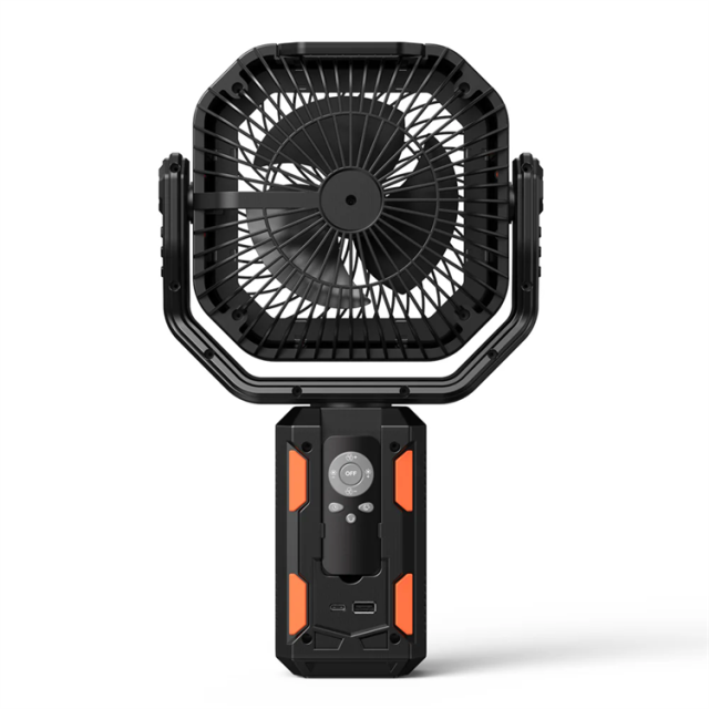 BALACN BL-F21 Camping Fan with Stand 20000mAh Rechargeable Battery Powered Standing Fan with LED Lanterns Portable Tent Fan