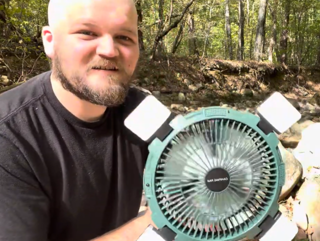 F901P Camping Fan - Austin Grows Wild Custom Edition