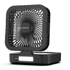 Solar Camping Fan F915｜Portable Cooling with Sun Power & LED Light