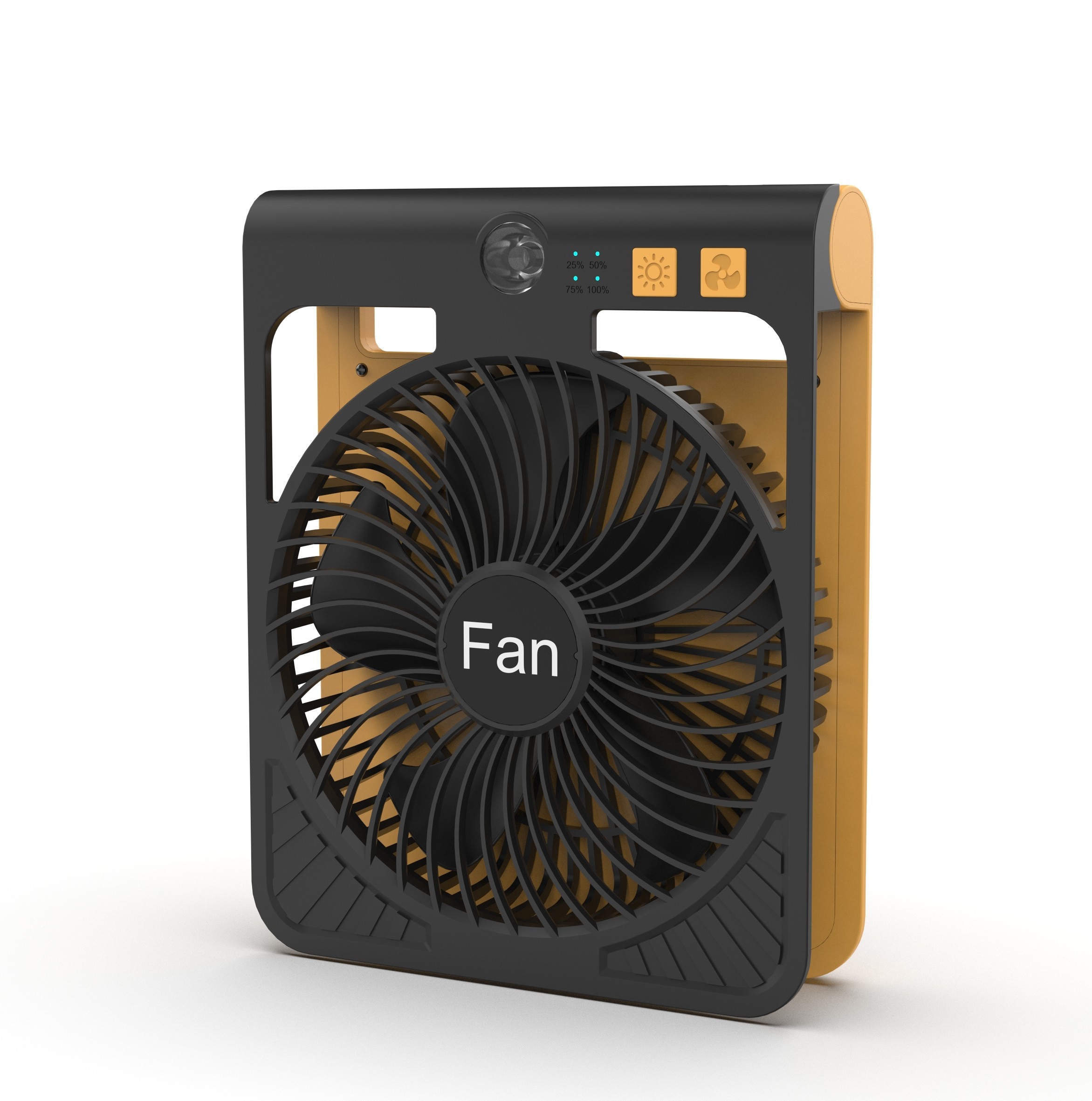 F917 2000mAh Rechargeable Solar Camping Fan
