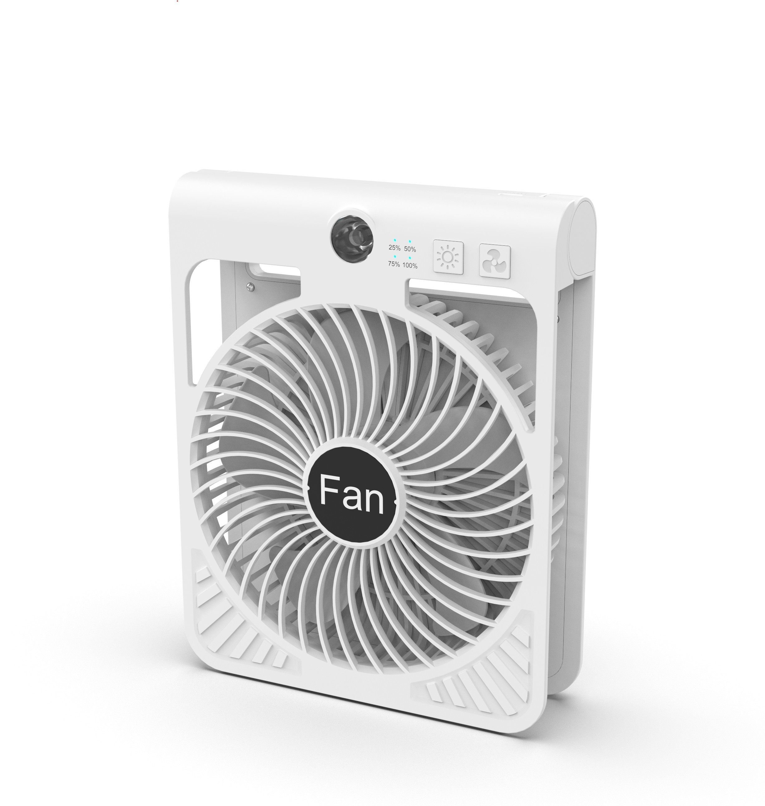 F917 2000mAh Rechargeable Solar Camping Fan