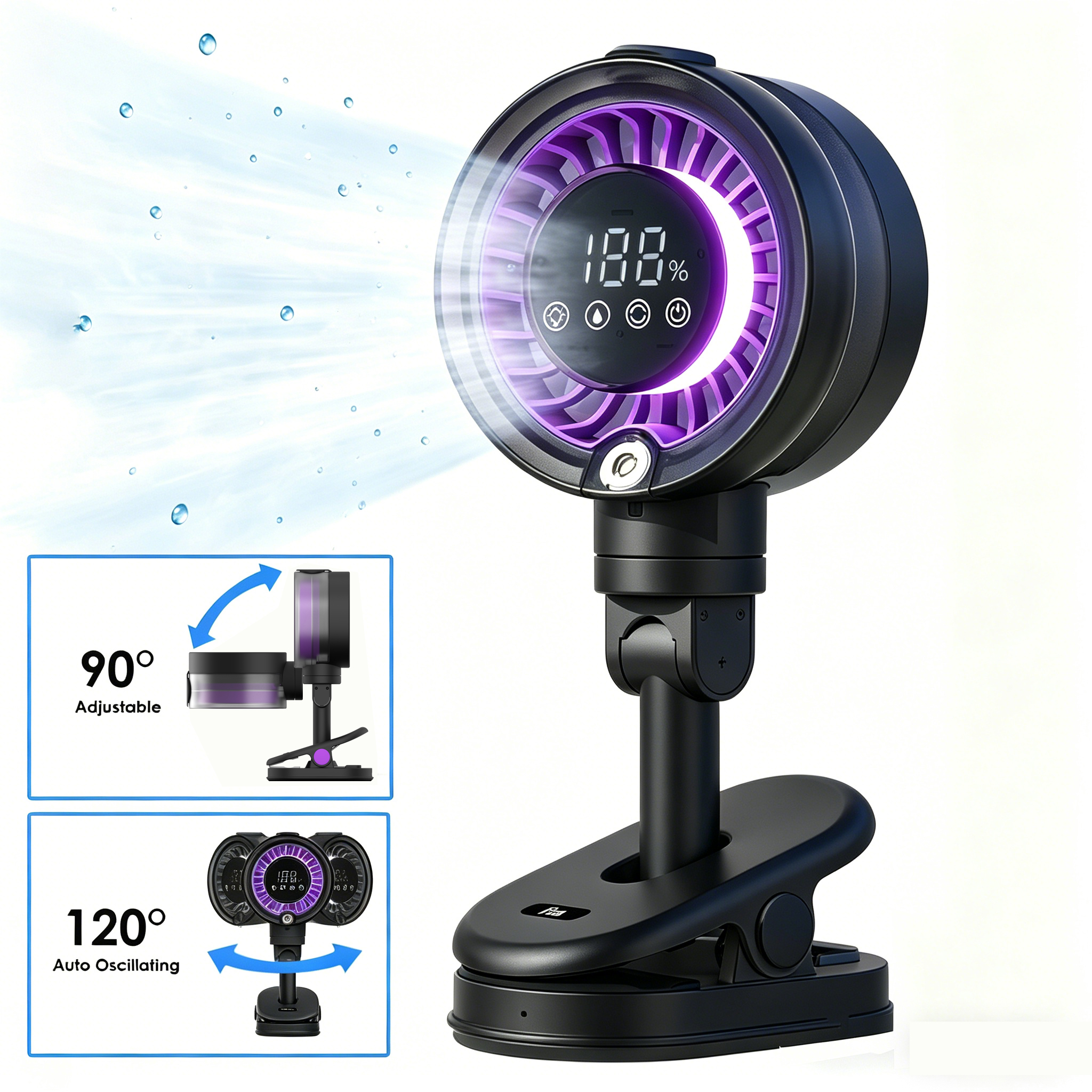 CF01 Clip Mist Fan