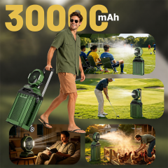 T33 15L Rolling Suitcase Mist Fan