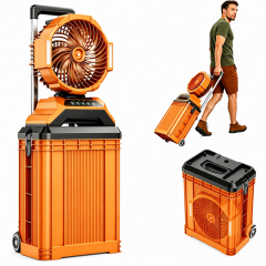 T33 15L Rolling Suitcase Mist Fan