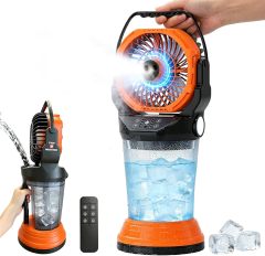 F913A 15000mAh Rechargeable Misting Fan | Factory OEM ODM Portable Camping Cooling Fan