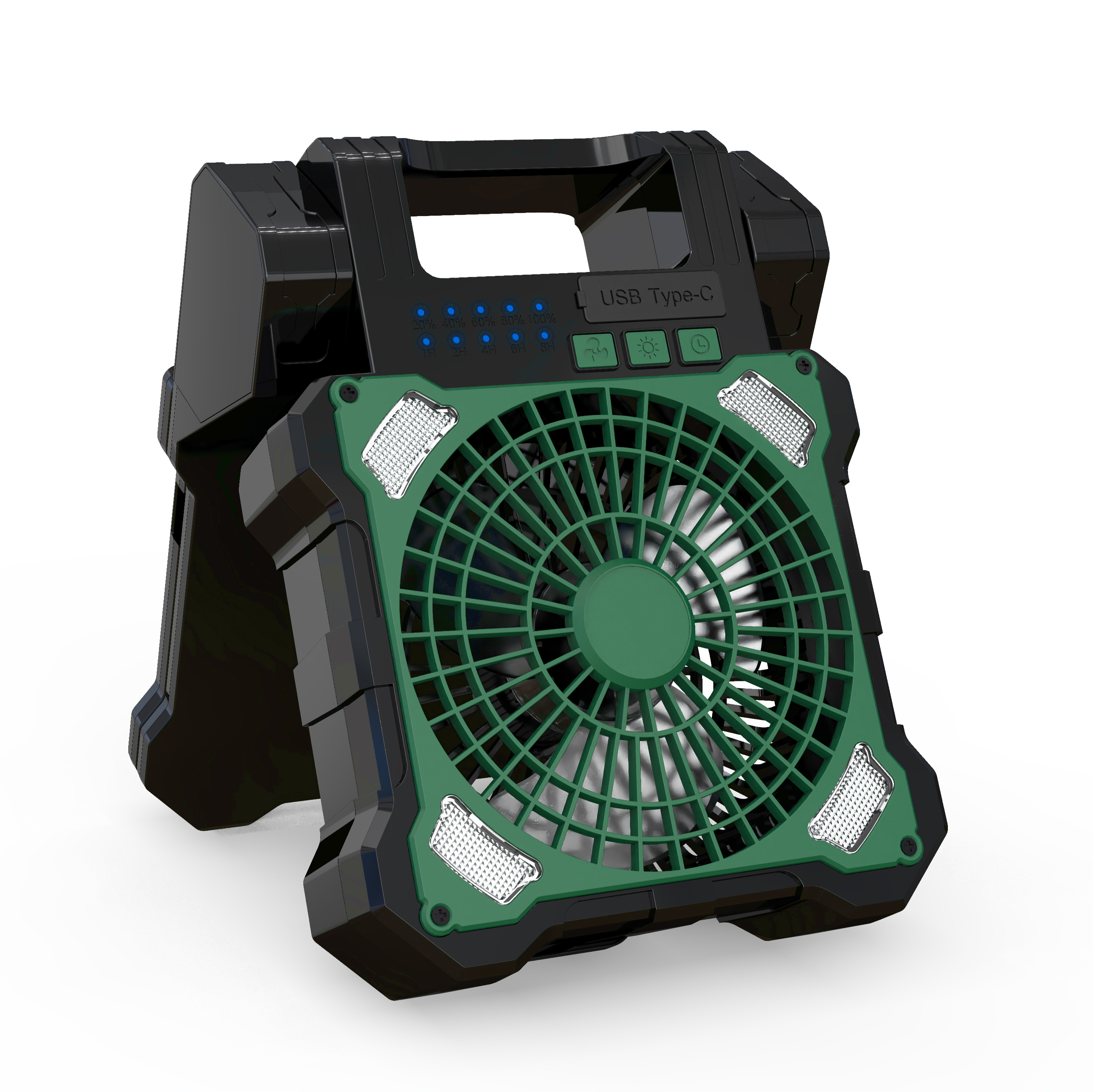 BALACN F904 Dual Solar Panel Removeable Fan