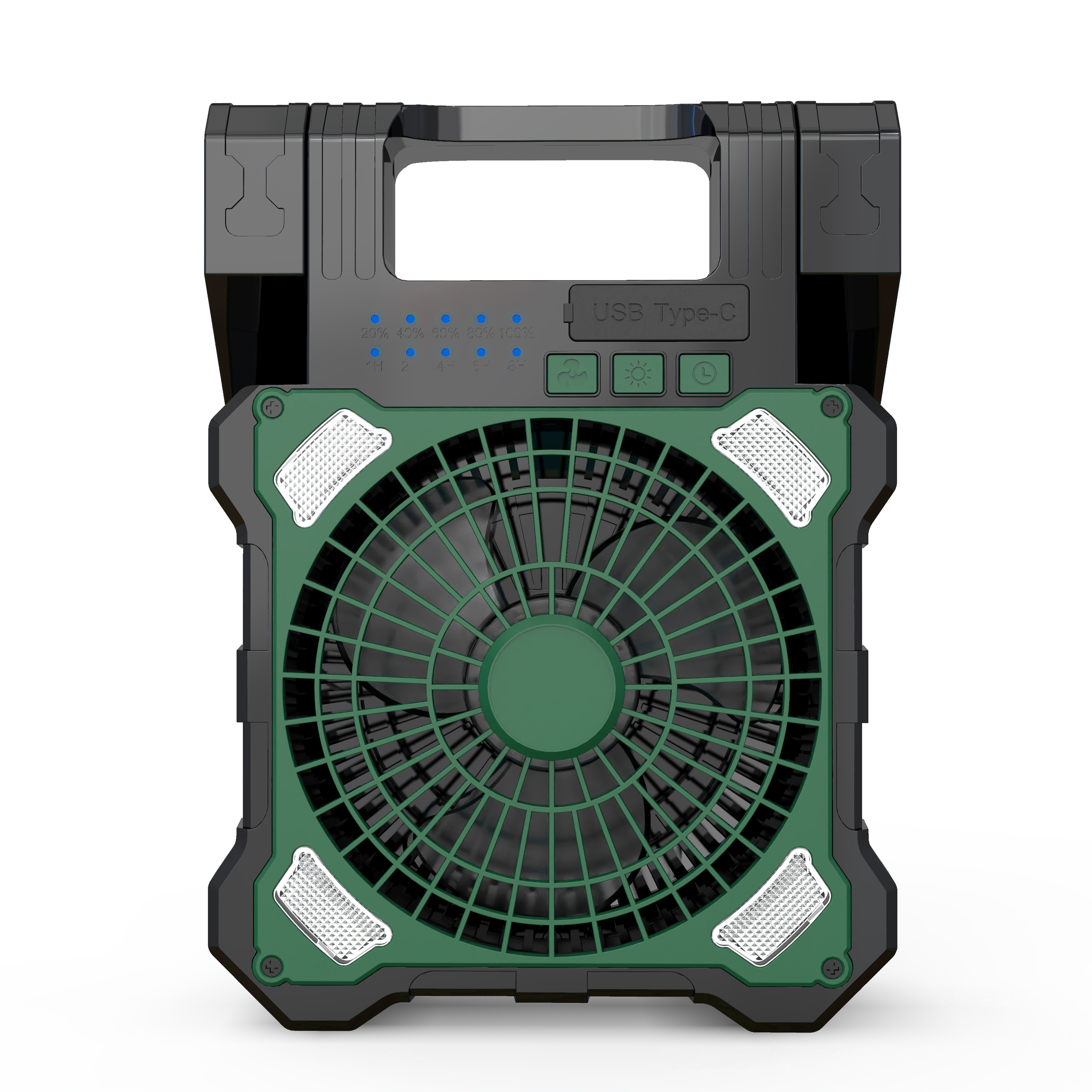 BALACN F904 Dual Solar Panel Removeable Fan