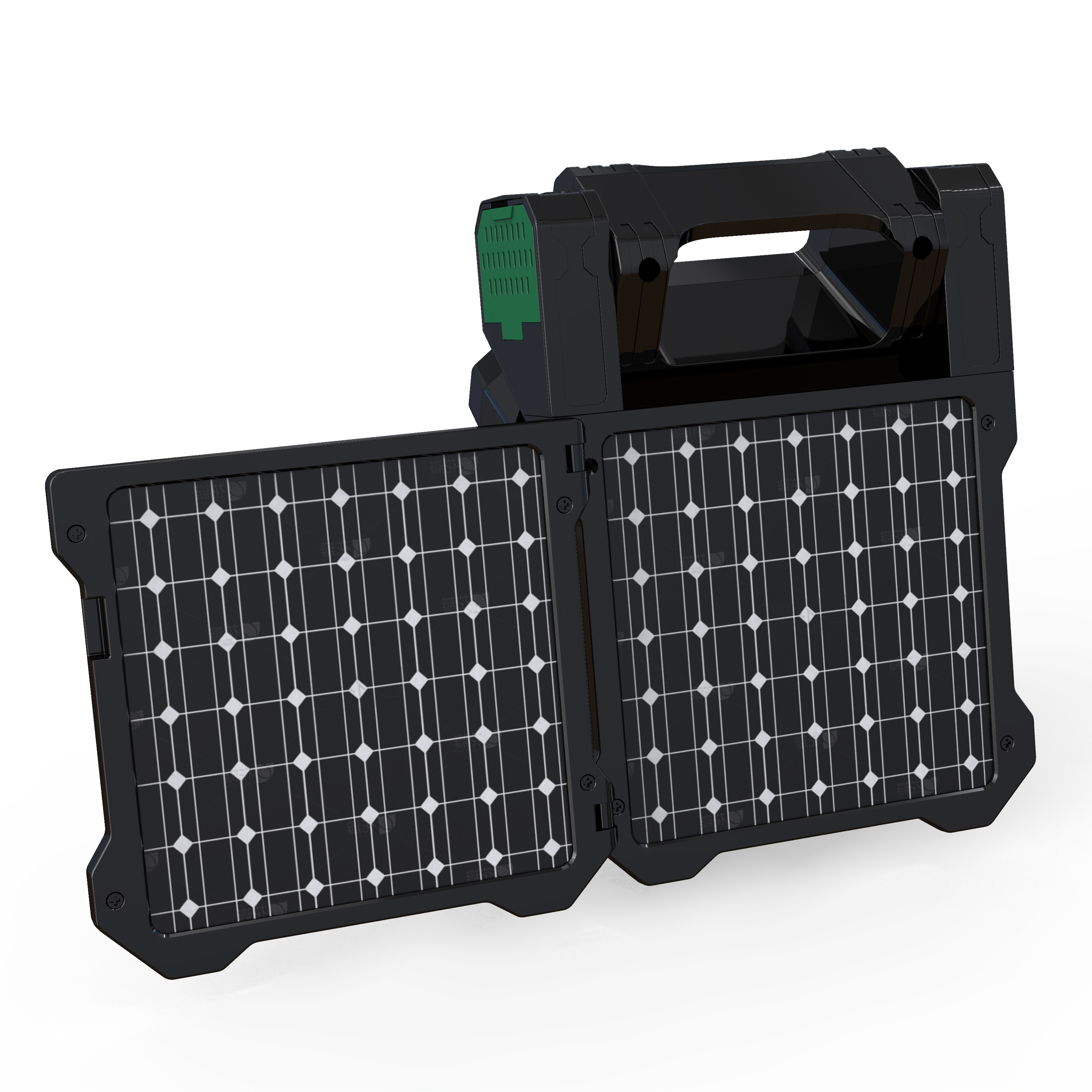 BALACN F904 Dual Solar Panel Removeable Fan