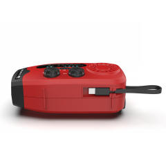 086C Portable NOAA Emergency Weather Radio with 2000mAh Battery, Solar Hand Crank Charger, AM/FM Radio, LED Flashlight & USB Phone Charger for Camping Survival