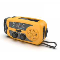 086B Solar Hand Crank Emergency Radio with AM/FM NOAA Weather Alert, LED Flashlight and USB Phone Charger for Camping & Outdoor Survival