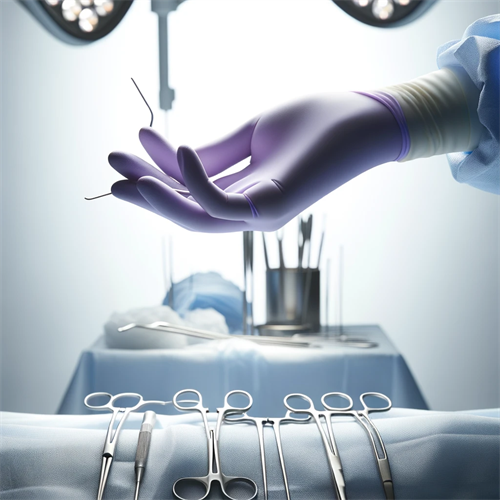 Disposable Surgical Powder Free Nitrile Gloves-Excellent stretch ability, durable and not easy to break, longer wearing time