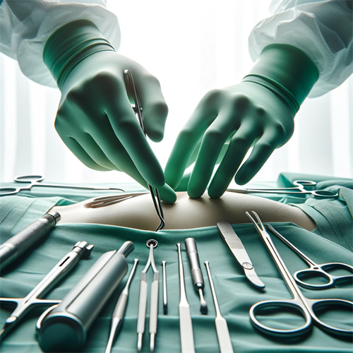 Disposable Surgical Powder Free Nitrile Gloves-Excellent stretch ability, durable and not easy to break, longer wearing time