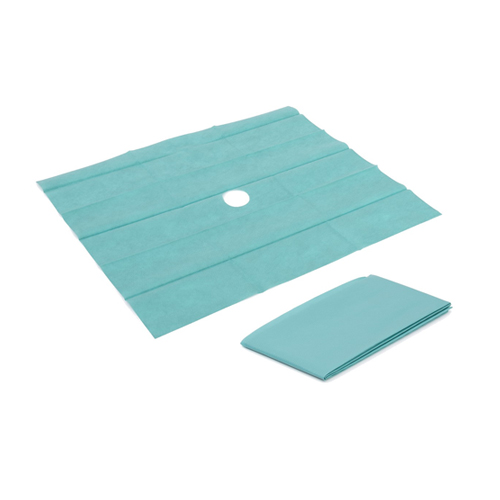Disposable Surgical Drape with Hole-size 45 x 45 cm-for Dental Bibs, Nails, Tattoo, Dentist, Medical