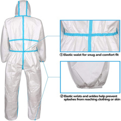Medical Protective Coverall Without Shoe Cover-size 170 cm-for Healthcare & Lab Use