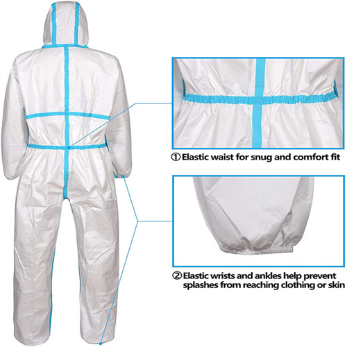 Medical Protective Coverall Without Shoe Cover-size 170 cm-for Healthcare & Lab Use