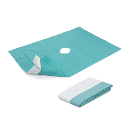 Disposable Surgical Drape with Hole-size 45 x 45 cm-for Dental Bibs, Nails, Tattoo, Dentist, Medical