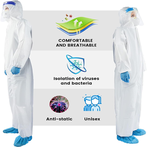 Medical Protective Coverall Without Shoe Cover-size 170 cm-for Healthcare & Lab Use