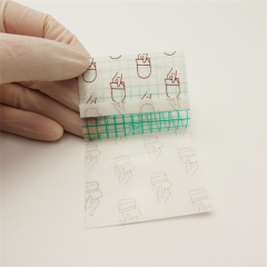 Transparent Film Dressing-Size 6 x 7 cm-Grid Pattern Style- Waterproof breathable Wound care Adhesive Bandage