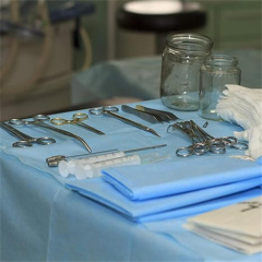 Disposable CSR Sterilization Wraps-Non-Woven-size 100 x 100 cm- Sterilization with Steam & EO